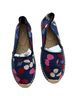 L.K. Bennett 100% Canvas Print Blue Red Flats Size EU 37 - photo 1