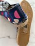 L.K. Bennett 100% Canvas Print Blue Red Flats Size EU 37 - photo 5