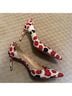 J.Crew Red Blue White Heels Size 9 - photo 3
