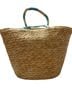 Mud Pie 100% Wool 50% Polyester Tan Blue Tote One size - photo 2