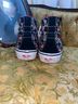 Vans Print Black Red Sneakers Size 7 - photo 3