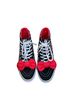 Vans Print Black Red Sneakers Size 7 - photo 2