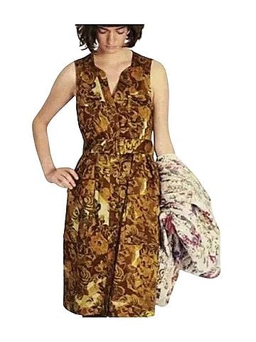 Moulinette Soeurs Brassica Safari Floral Dress Casual Dress (view 1)