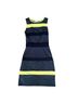 Snider Stripes Yellow Black Cocktail Dress Size XS - photo 1