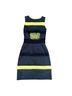 Snider Stripes Yellow Black Cocktail Dress Size XS - photo 2