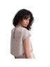 Anthropologie 100% Polyester White Multi Color Ivory Short Sleeve Top Size 0 - photo 2