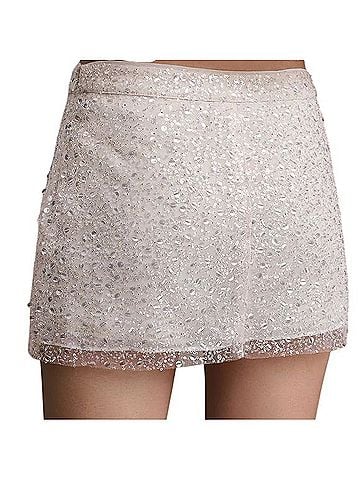 Anthropologie BHLDN Paradis Sequin Mini Skirt Formal Skirt (view 2)