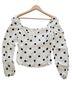Reformation Polka Dots White Black Long Sleeve Top Size 12 - photo 1