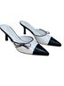 Olivia Jaymes Black White Mule/Clog Size 7 - photo 1
