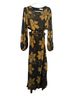 Astr 100% Polyester 100% Polyester Floral Black Gold Cocktail Dress Size L - photo 1