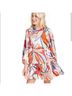 Alexis 100% Polyester Floral Orange Cocktail Dress Size L - photo 3