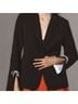 Anthropologie Black Silver Blazer Size XXS - photo 3