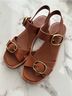 Everlane 100% Leather Brown Sandals Size 6 - photo 11