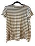 Marine Layer Stripes White Blue Short Sleeve Blouse Size M - photo 5