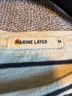 Marine Layer Stripes White Blue Short Sleeve Blouse Size M - photo 3