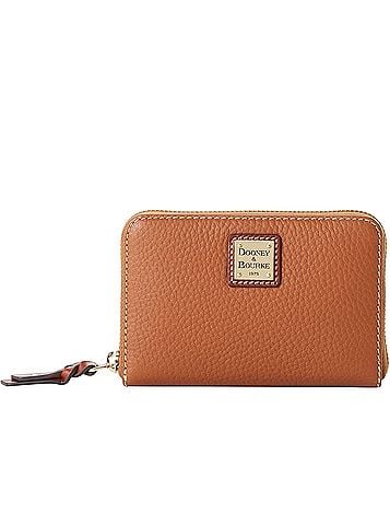 Dooney & Bourke Pebble Grain Zip Around Wallet Leather Belt (view 1)
