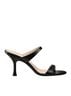 Stuart Weitzman 100% Leather Black Sandals Size 10 - photo 1