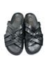 AQUATALIA 100% Leather Black Sandals Size 8 - photo 1