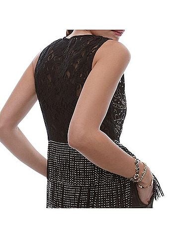 Anthropologie Verb By Pallavi Singhee Beaded V-neck Fringe Tank Top Vest (view 2)