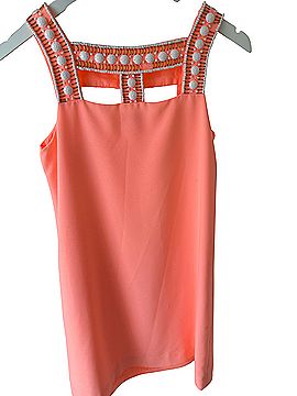 Lilly Pulitzer Peachy Pink Mason Beaded Shift Dress Cocktail Dress (view 2)
