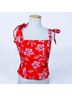 Joie Tropical Floral Orange Tank Top Size 10 - photo 3