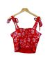 Joie Tropical Floral Orange Tank Top Size 10 - photo 2