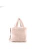 Prada 100% Shearling Pink Logo Tote Shearling Mini One size - photo 2