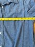 A.P.C. 100% Cotton Blue White Blouse Size XL - photo 4