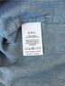 A.P.C. 100% Cotton Blue White Blouse Size XL - photo 7