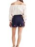 Madewell Print Blue Red Multi Color Shorts Size XS - photo 2