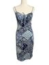 Inspired Hearts 95% Polyester 5% Spandex 100% Polyester Floral Blue Cocktail Dress Size S - photo 1