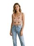 Favorite Daughter Floral Pink Tan Brown Sleeveless Top Size M - photo 1