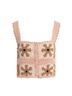 Favorite Daughter Floral Pink Tan Brown Sleeveless Top Size M - photo 4