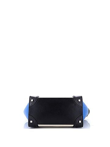 Céline Tricolor Luggage Bag Canvas and Leather Mini (view 2)