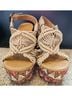 Dolce by Mojo Moxy Aztec Or Tribal Print Multi Color Tan Wedges Size 7 1/2 - photo 4