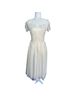 ASOS 100% Polyester 100% Viscose Floral Ivory Cocktail Dress Size 4 - photo 1