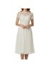 ASOS 100% Polyester 100% Viscose Floral Ivory Cocktail Dress Size 4 - photo 3