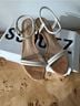 Schutz White Ivory Sandals Size 5 1/2 - photo 4