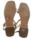 exe 100% Leather Gold Pink Sandals Size 11 - photo 2