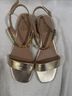exe 100% Leather Gold Pink Sandals Size 11 - photo 5