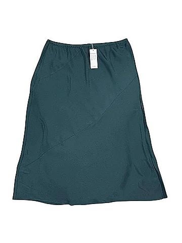 Eileen Fisher Double Crepe Bias Silk Skirt (view 1)