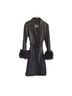 North Beach Leather 100% Leather 50% Acetate 50% Nylon Solid Black Coat Size 6 - photo 1