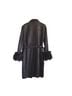 North Beach Leather 100% Leather 50% Acetate 50% Nylon Solid Black Coat Size 6 - photo 2