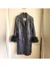 North Beach Leather 100% Leather 50% Acetate 50% Nylon Solid Black Coat Size 6 - photo 10