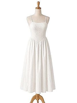 Lena Smocked Midi Sundress Casual Dress (view 1)