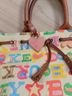 Dooney & Bourke Graphic Tan Pink White Leather Belt One size - photo 5