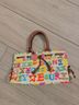 Dooney & Bourke Graphic Tan Pink White Leather Belt One size - photo 3