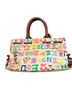 Dooney & Bourke Graphic Tan Pink White Leather Belt One size - photo 2