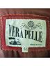Vera Pelle 100% Leather Solid Red Purple Coat Size L - photo 3