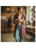Vera Pelle 100% Leather Solid Red Purple Coat Size L - photo 4